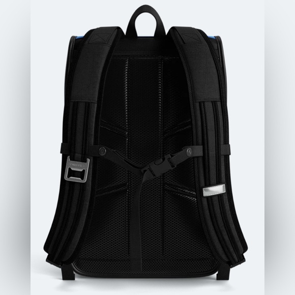 NWOT Timbuk2 Custom Prospect Roll Top Laptop Work Backpack Black Gray Blue Work - Picture 2 of 15